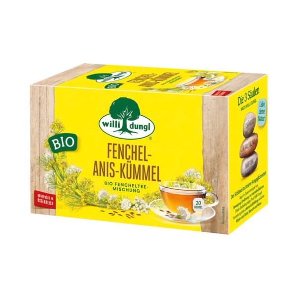 Will Dungl Bio Fenchelteemischung Fenchel-Anis-Kümmel, Antioxidativ, 45g